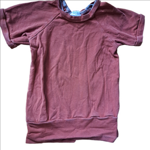 3/20$ 🇨🇦 Les Créations Enini Kids Shirt – Rust Brown – Size 1-3T